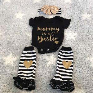 Onesie and leg warmers set